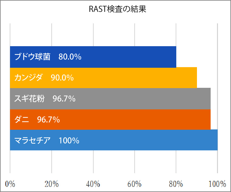 RAST検査の結果