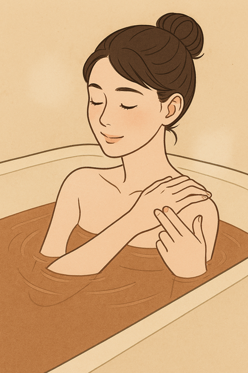 お風呂に入りながらツボ押し